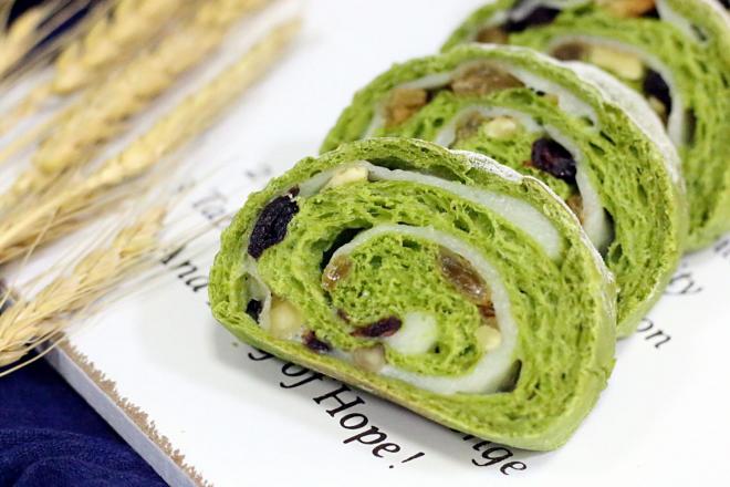 抹茶麻薯夹心软欧