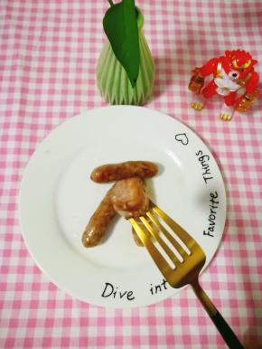 做好了就煎了几根尝尝味道，味道还不错哟。