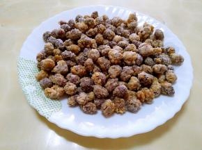 晾凉之后口感更好，我们东北现在很冷啊，我把它放在阳台一段时间，再拿回来吃，凉凉的脆脆的甜甜哒，别提多香了！