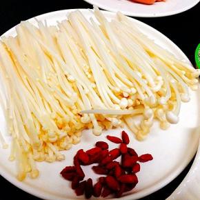 金针菇，枸杞子