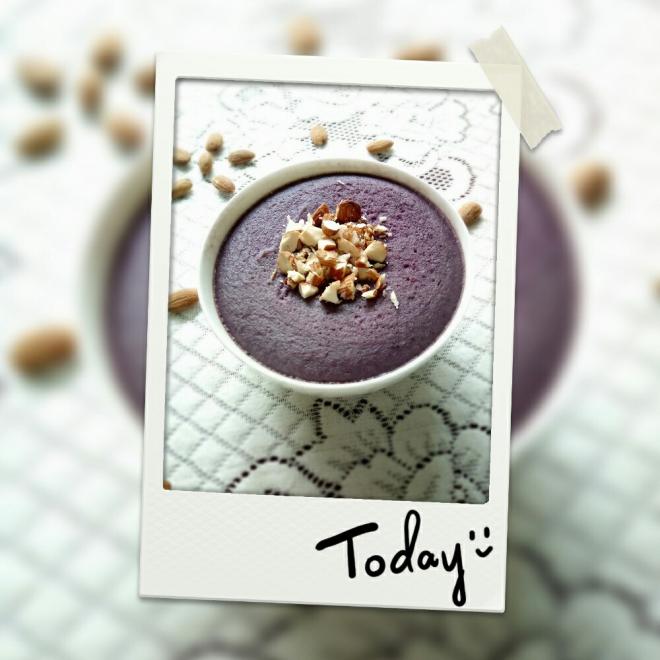 坚果紫薯蛋奶羹