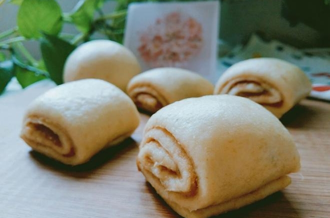 小麦胚芽核桃酱花卷