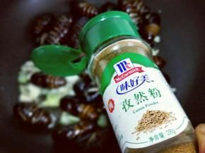 加入孜然粉。