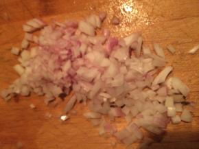 洋葱切碎