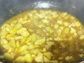 约15分钟，土豆鸡胸肉都熟了。