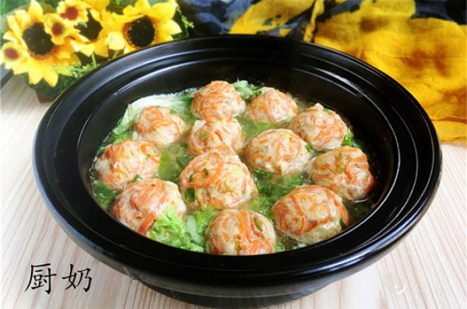 胡萝卜肉丸子
