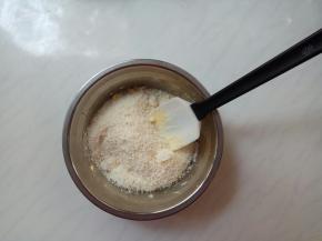 再搅匀，加椰蓉。