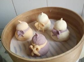 可以不同的配色做好几个，入蒸笼