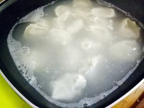 再下水饺煮熟