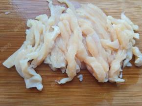 鸡脯肉切丝