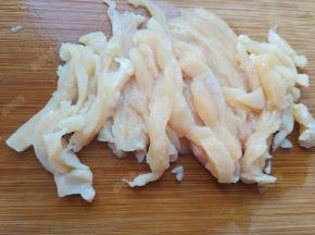 鸡脯肉切丝