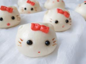 喜欢吃豆沙包的可以做成猫咪豆沙包