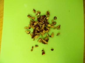 红枣把枣肉切碎