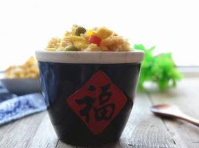 很香的酱油炒饭就做好了