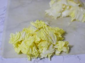 白菜叶和白菜帮分开放