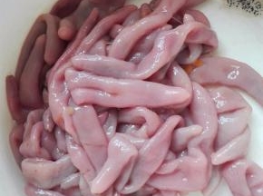 准备海肠，清洗干净，洗掉它的粘液