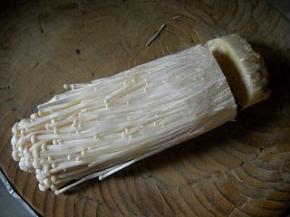 金针菇切去根部、清洗干净沥水备用。