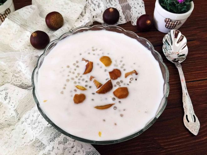 栗子椰汁西米露