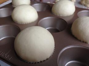 白色面包坯已经发酵好了