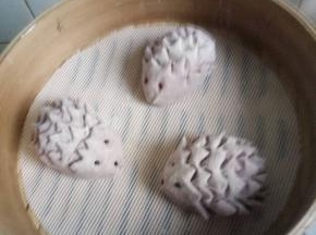 全部做好放入蒸笼