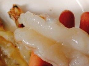 剪刀开大些，黄虾相对肉会肥些