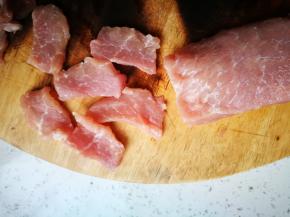 普通部位的瘦肉，切薄块