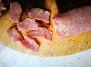 普通部位的瘦肉，切薄块