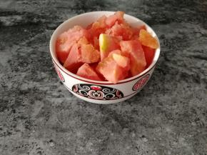番茄切小块