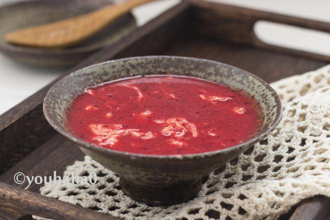 红曲酒酿蛋花汤