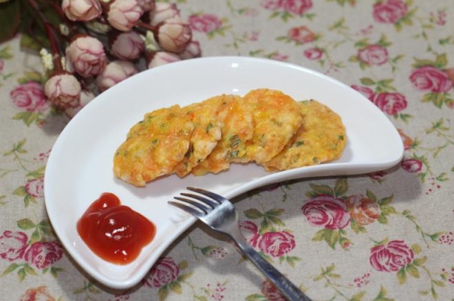 鲜虾胡萝卜饼