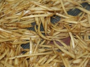 大火翻炒2分钟，上盘撒上白芝麻即可食用