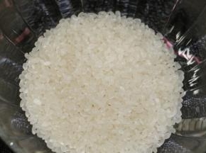 米洗干净沥干水（如果想快速把米煲烂就提前洗好米，沥干水，入冰箱冷冻30分钟）