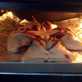 放入烤箱，30度发酵至1.5-2倍大。