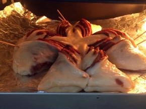 放入烤箱，30度发酵至1.5-2倍大。