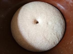 静置发酵至手指蘸面粉戳洞不回缩