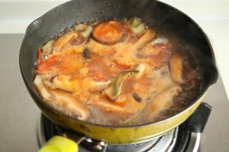 加一碗水煮开。