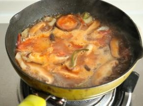 加一碗水煮开。