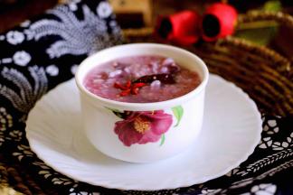 颜值担当的紫薯粥也是太诱人了