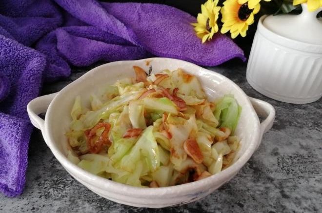 耗油汁炝卷心菜