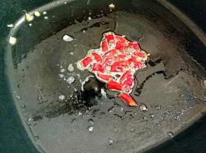 在下干辣椒，小火煸香。