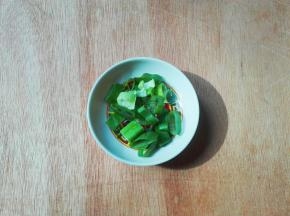 淡葱切碎