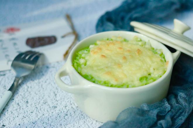 芝士焗牛油果饭