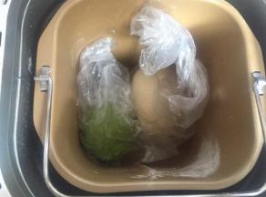 两面团同时放面包机发酵