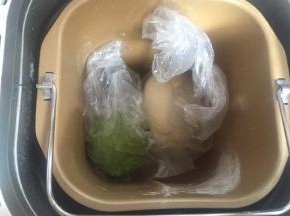 两面团同时放面包机发酵