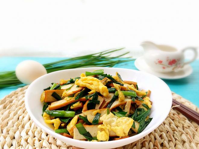 韭菜鸡蛋炒香干