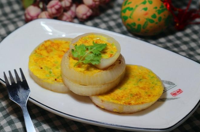 洋葱圈鸡蛋饼