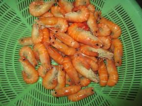 然后倒是篮子里，沥干汤水