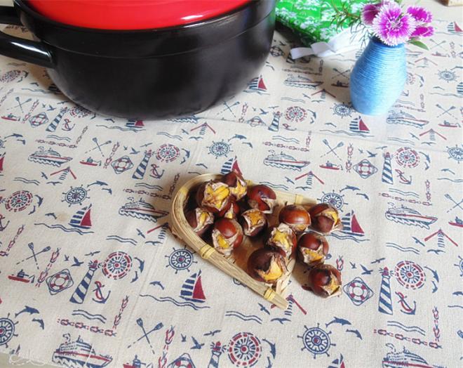 砂锅烤板栗
