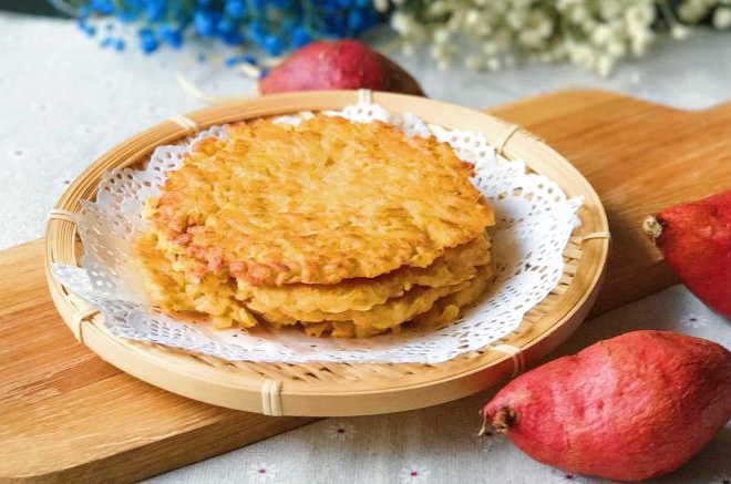 香煎红薯饼