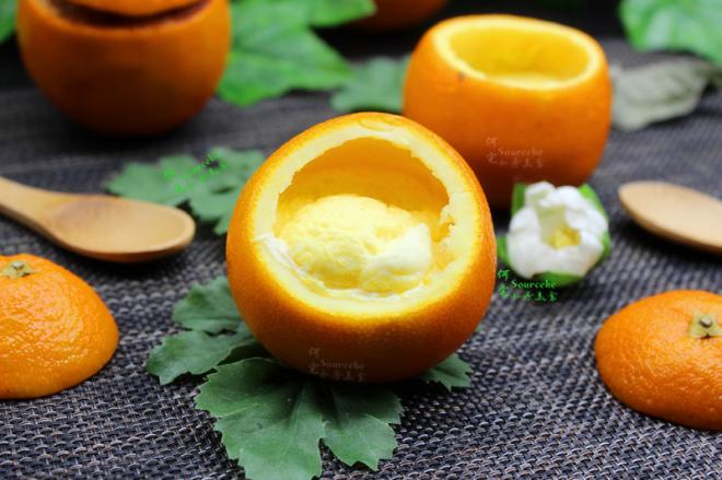 芳香可口，柳橙蒸蛋